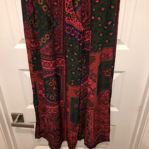 New Farm Rio x Anthropologie Wide Leg Printed Resort Pants Trousers sz S - Picture 11 of 12
